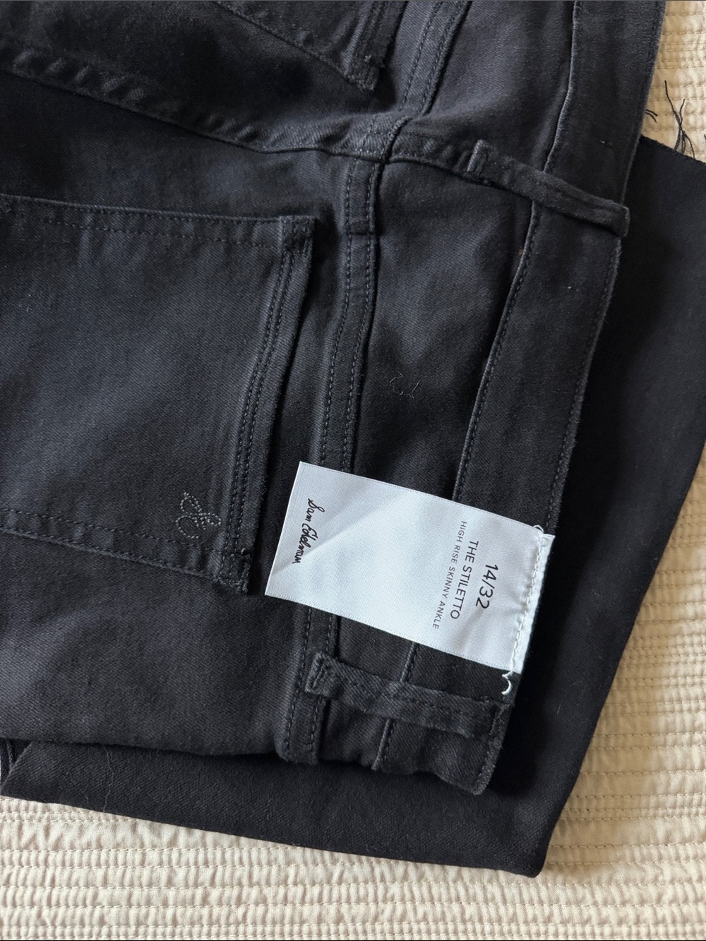 Sam Edelman The Stiletto High Rise Skinny Ankle Jeans in Black | Sz 32 - Picture 7 of 7